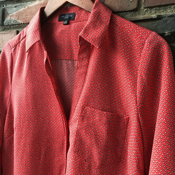 The Limited “Ashton” coral shirt dress - Picture 2 of 7